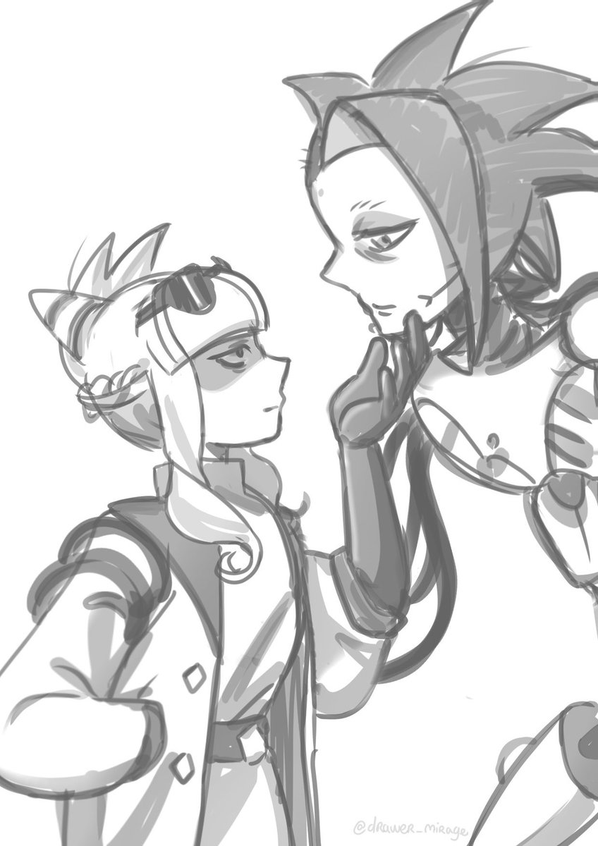 drawer_mirage's tweet photo. i tried out greyscale technique #KOG #KnightsOfGuinevere #oliviapark https://t.co/0ouToX2Gr1