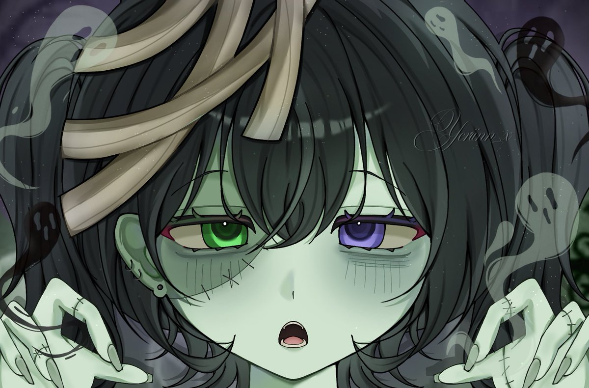 Yeriinn_'s tweet photo. @artistmenfess New sample anime komis Xq!💜 Cocok buat konsep horror dan cute yapp, untuk normal shade (slide 4) start 60k headshot kalo full render kaya (slide 1,2,3)nambah 15k jadi start 75k headshot ^w^

For more pricelist cek akun ku yapss, ada versi chibi jugaa kok! https://t.co/veTwAfQc8N