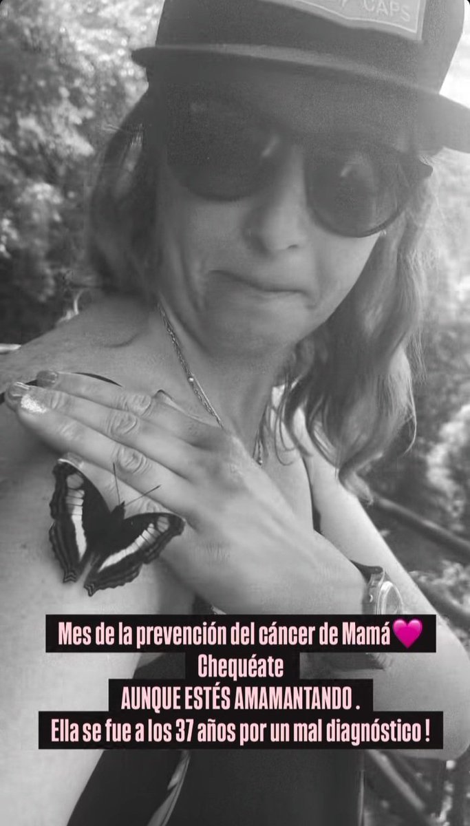 GabyPyP's tweet photo. #InstagramStories @paulitachaves 

Bicho 🦋🤍
#Concientización
#Prevención
#CáncerDeMamas https://t.co/CJ7npmAxQO