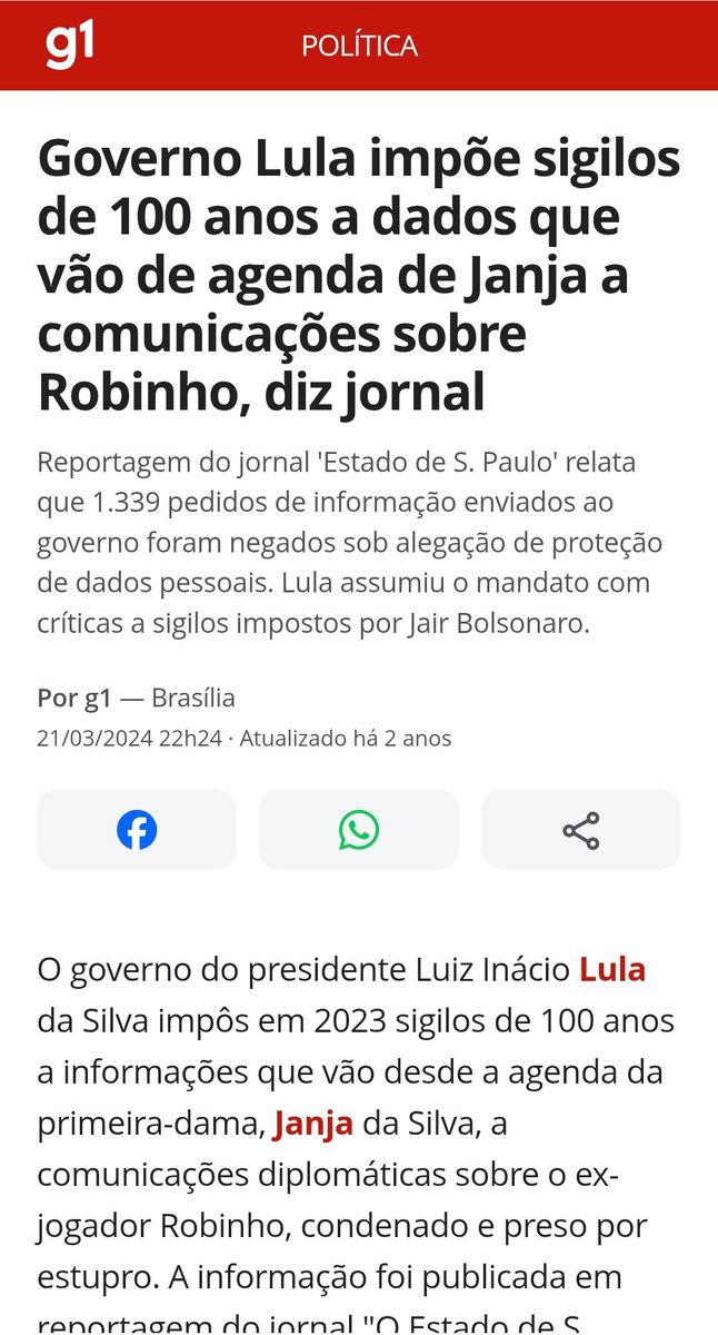 ricardo1973br's tweet photo. @DyegoNacymento @carlinhosclark Tira o sigilo Janjo https://t.co/kgbeu4Dvrj