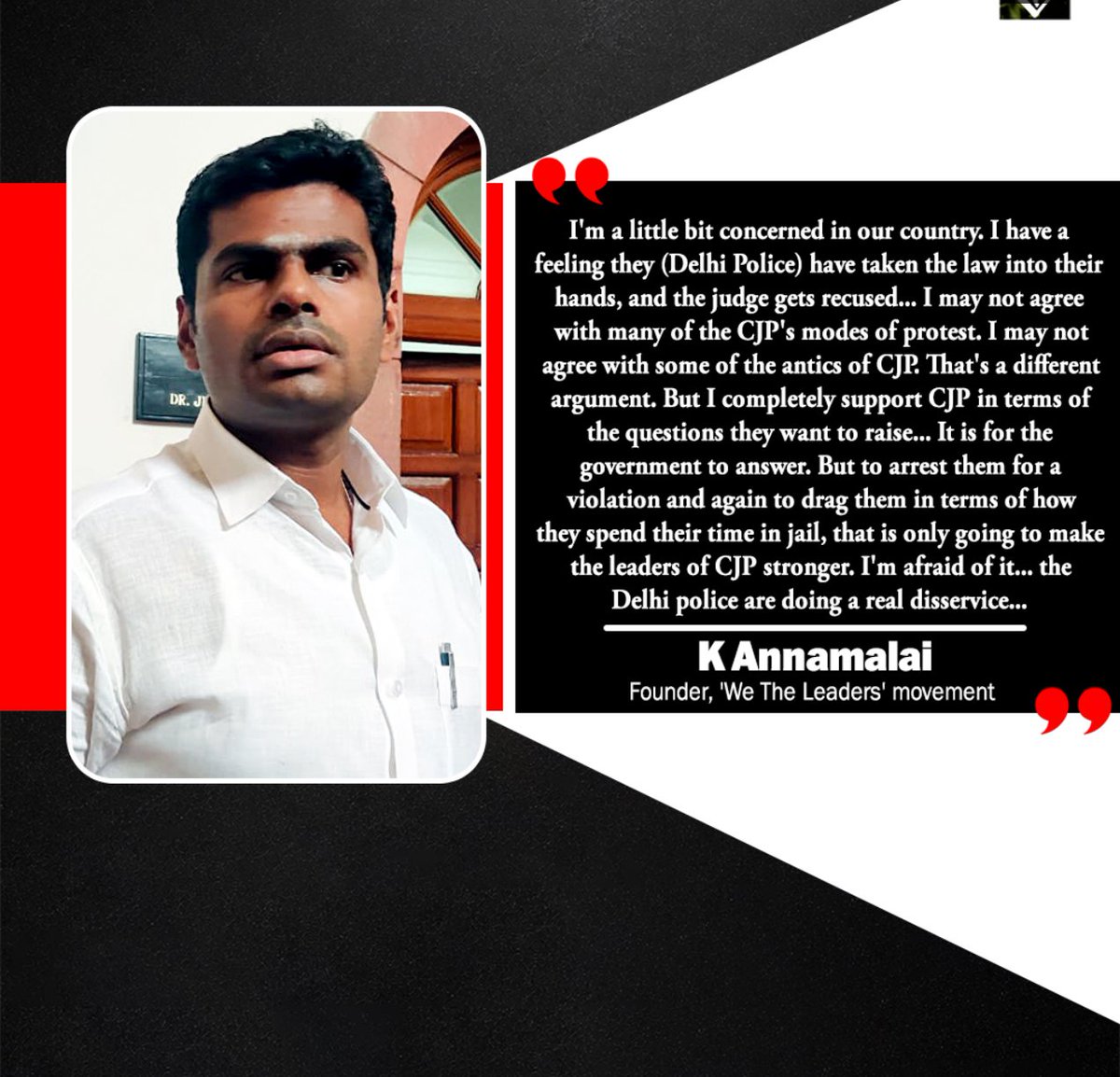 Charu_on_X_x's tweet photo. I was disappointed when BJP sidelined him in Tamilnadu elections... 

But now I get to know,that was right decision..

BJP knew him way before... https://t.co/jwsC2dwUND