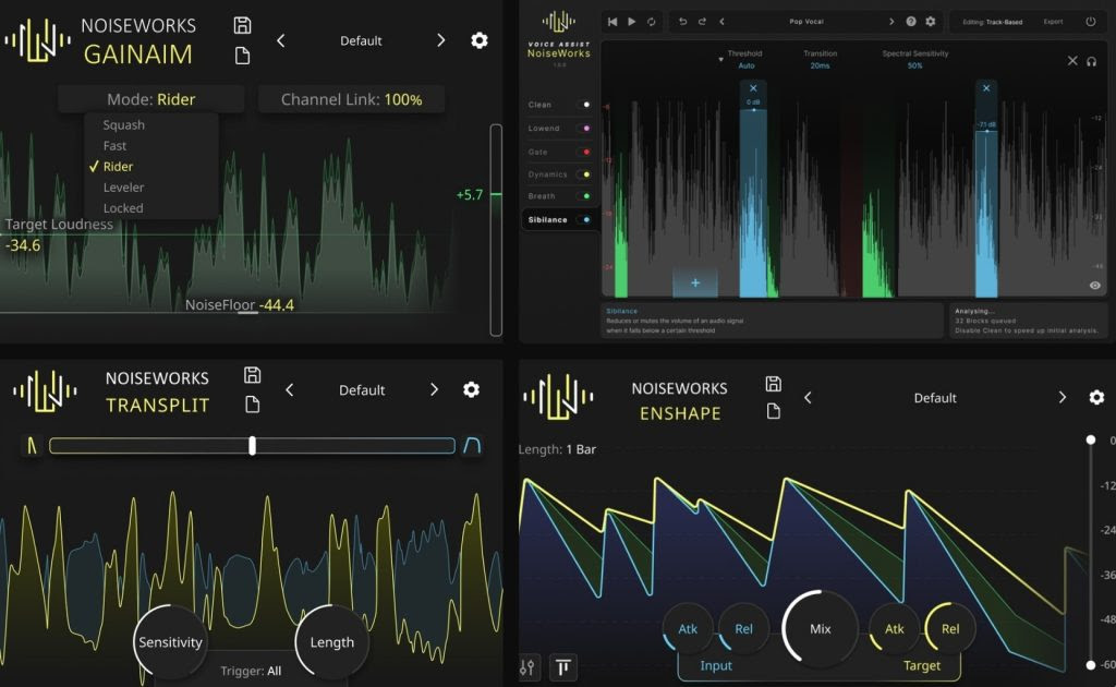 audiomusicadigi's tweet photo. NoiseWorks Audio anuncia Complete Bundle. VoiceAssist Advanced, GainAim, TranSplit y Enshape en una sola compra #AudioMusicaDigital #NoiseWorksAudio #CompleteBundle #Descuento #Voces https://t.co/Ke5ZHN85p5 https://t.co/D4YWadVaqb