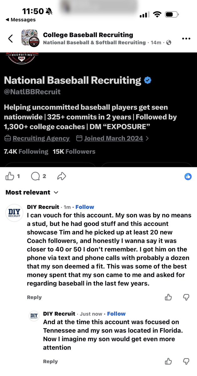 NatlBBRecruit's tweet photo. Always good to hear let’s keep it rolling https://t.co/A0ZUxjzcze