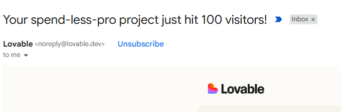 DwivediNitil's tweet photo. Built SpendLess Pro to find better deals and save money. ποΈ
Just crossed 100 visitors!
π Small milestone, big motivation.
Building, learning, and growing one step at a time.
#BuildInPublic #SpendLess https://t.co/2XNlfrFQbh