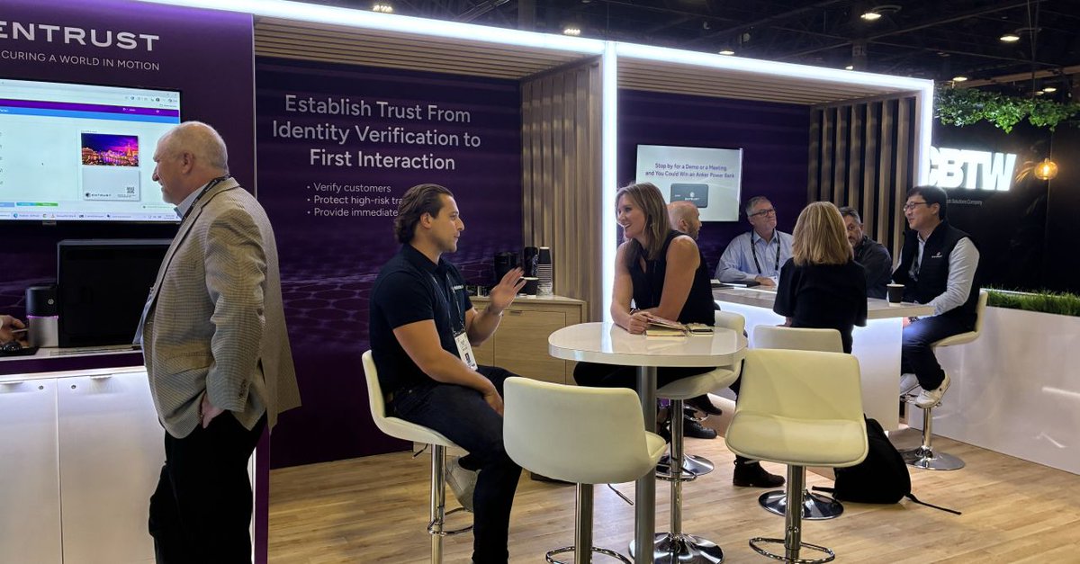 Entrust_Corp's tweet photo. Money 20/20 is officially underway in Las Vegas 📍

Stop by Booth #10072 to connect with the Entrust team and explore how we're helping organizations deliver secure, trusted, customer-first digital experiences across identity, fraud prevention, and payments. #Money2020USA https://t.co/Z1lsnZg34m