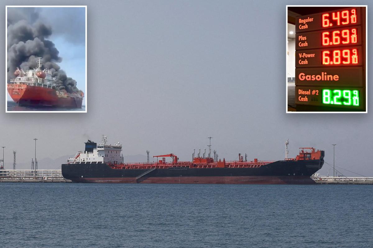 nypost's tweet photo. Oil prices hit five-month high before reversing gains as Middle East uncertainty persists https://t.co/VFIiql5C2d https://t.co/8Ijs5RqlsF