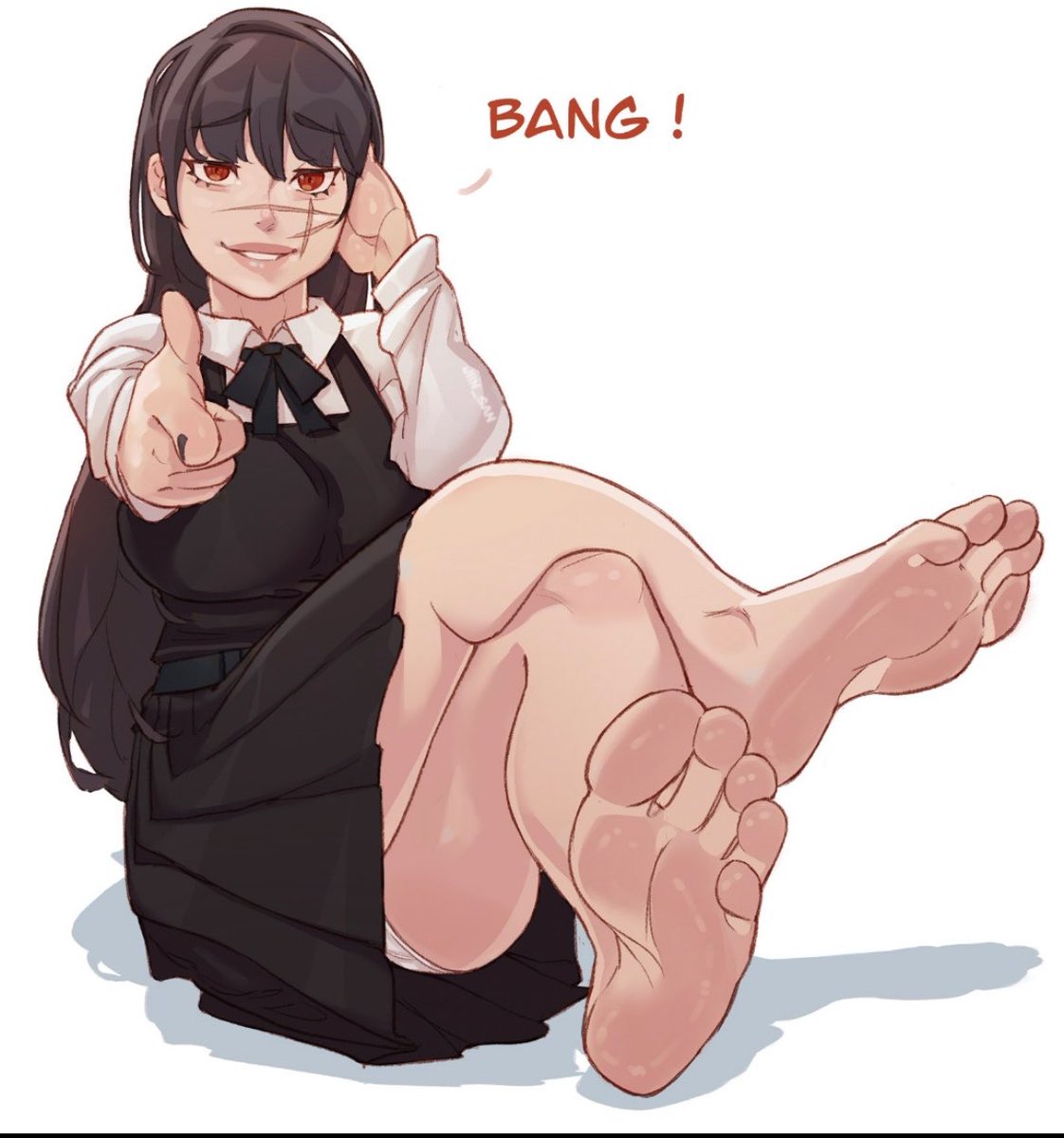 makimafeet1's tweet photo. She’s killing you if you don’t lick her feet 🫤 
#feetfetısh #soles #chainsawman #anime https://t.co/nxdtXKynsd