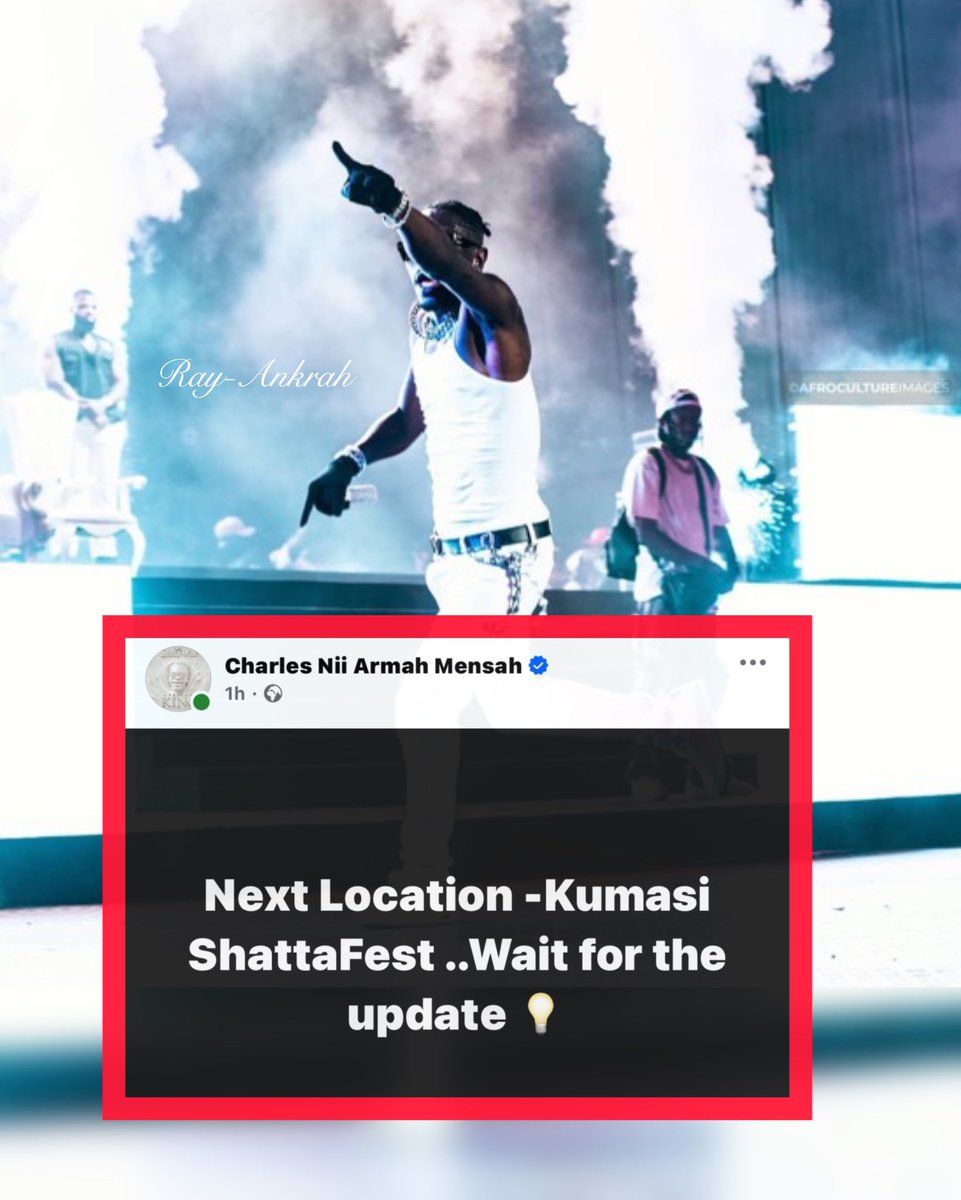 RayAnkrah0's tweet photo. Kumasi, the King is coming…👑🙌🔥

#ShattaFestKumasi #ShattaFestGH26 https://t.co/9jZ4wMor74
