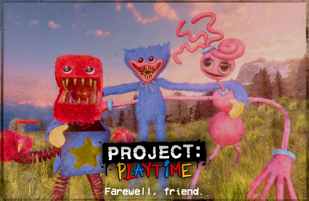 mascotmassacre's tweet photo. 🕊️ One last goodbye to Project Playtime as we officially enter the Escape From Playtime ERA tomorrow.

Thanks for all the memories. Drop your final words for the game. https://t.co/qMbArTm1q0