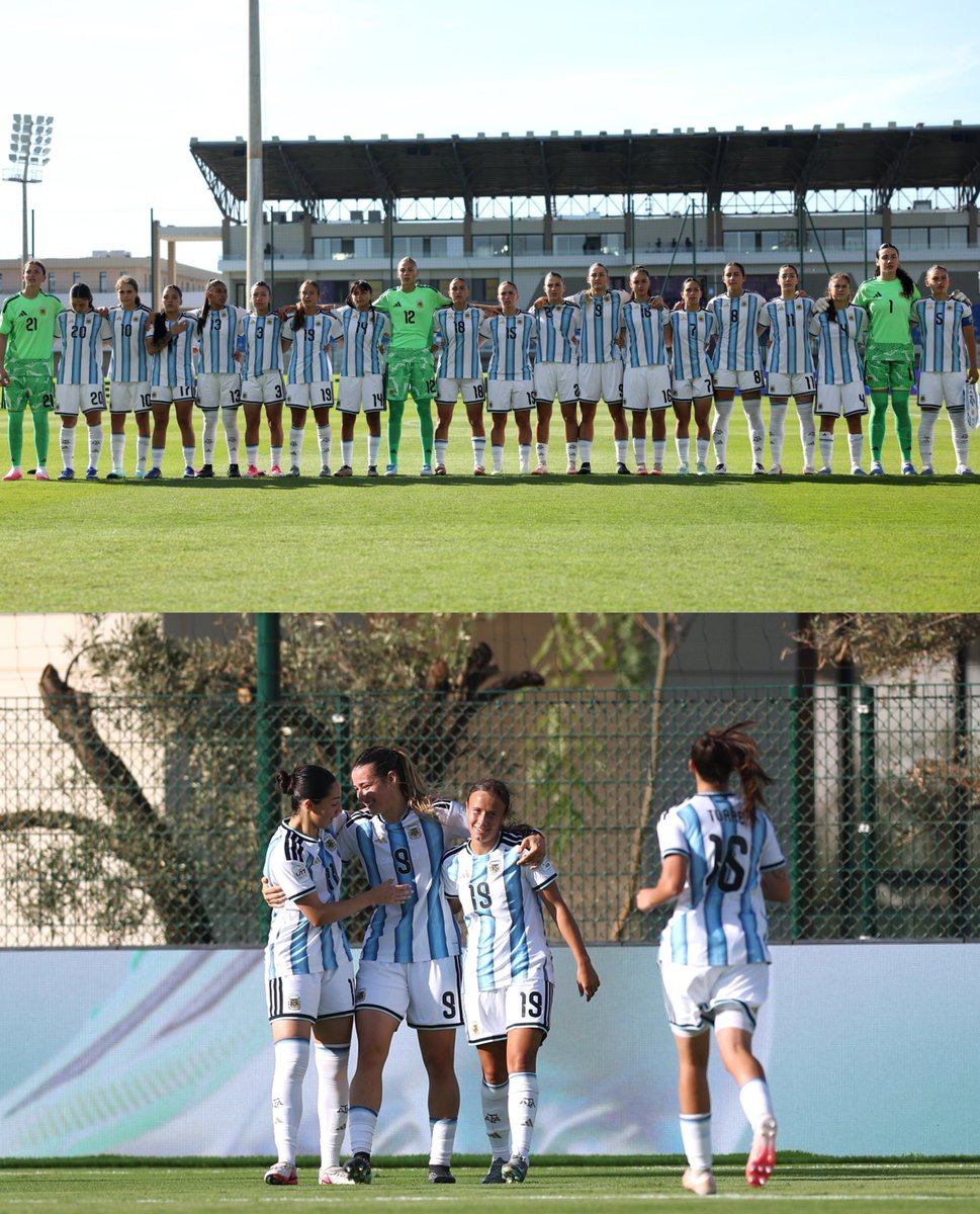 albicelesteilu's tweet photo. 🇦🇷 ARGENTINA 2-0 NUEVA ZELANDA 🇳🇿

⚽️ Mercedes Diz (42')
⚽️ Mercedes Diz (69')

👏🏻 ¡LA PRIMERA VICTORIA ALBICELESTE EN LA HISTORIA DEL MUNDIAL U17 DE FÚTBOL FEMENINO! https://t.co/qN99TejgKg