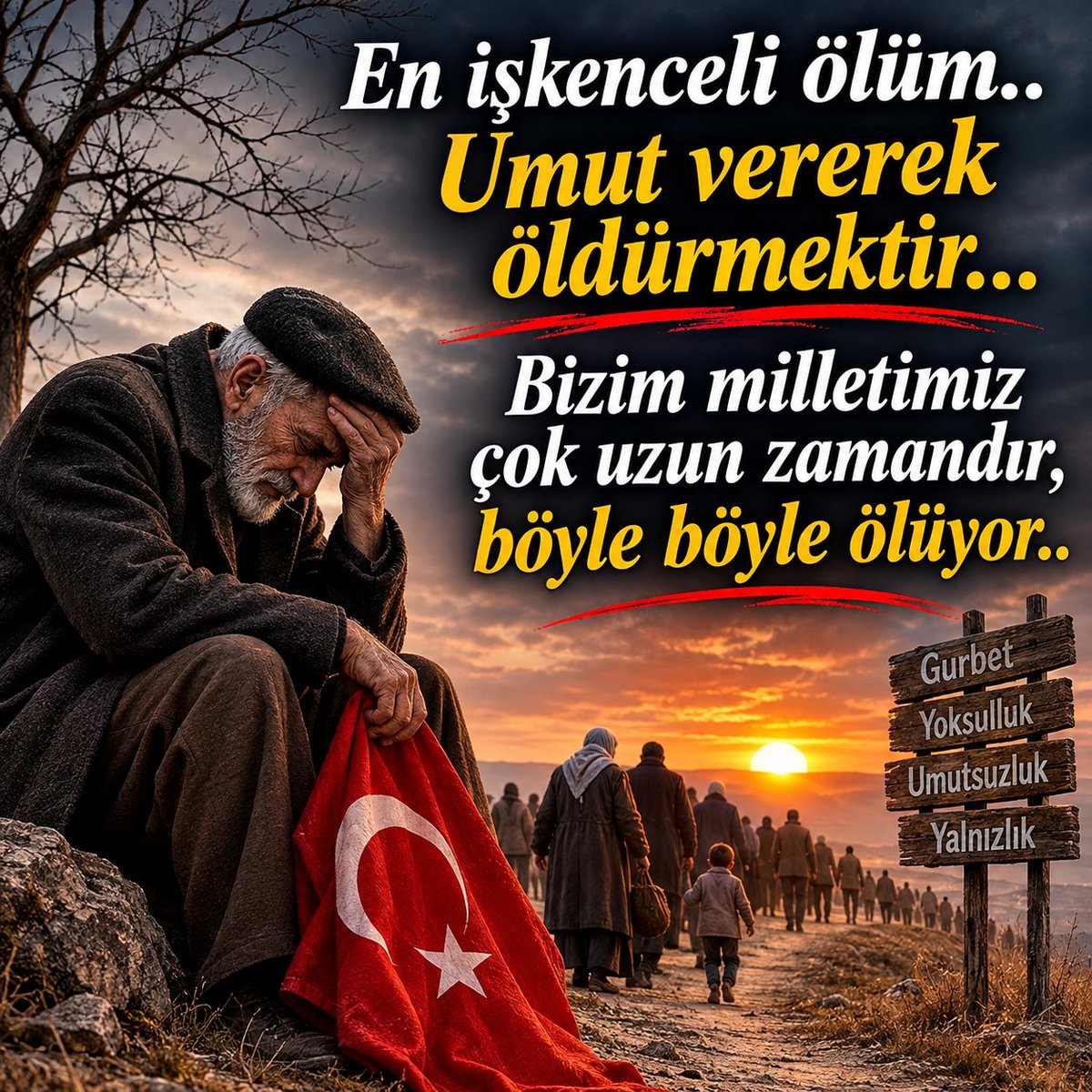 EminoluAdem1's tweet photo. Umut fakirin ekmeği değil, ancak yavaş yavaş ölümü olur..
#umut #ölüm #adalet #GeceyeBirSöz #GeceyeNotum https://t.co/NEiRJEZ1Lj