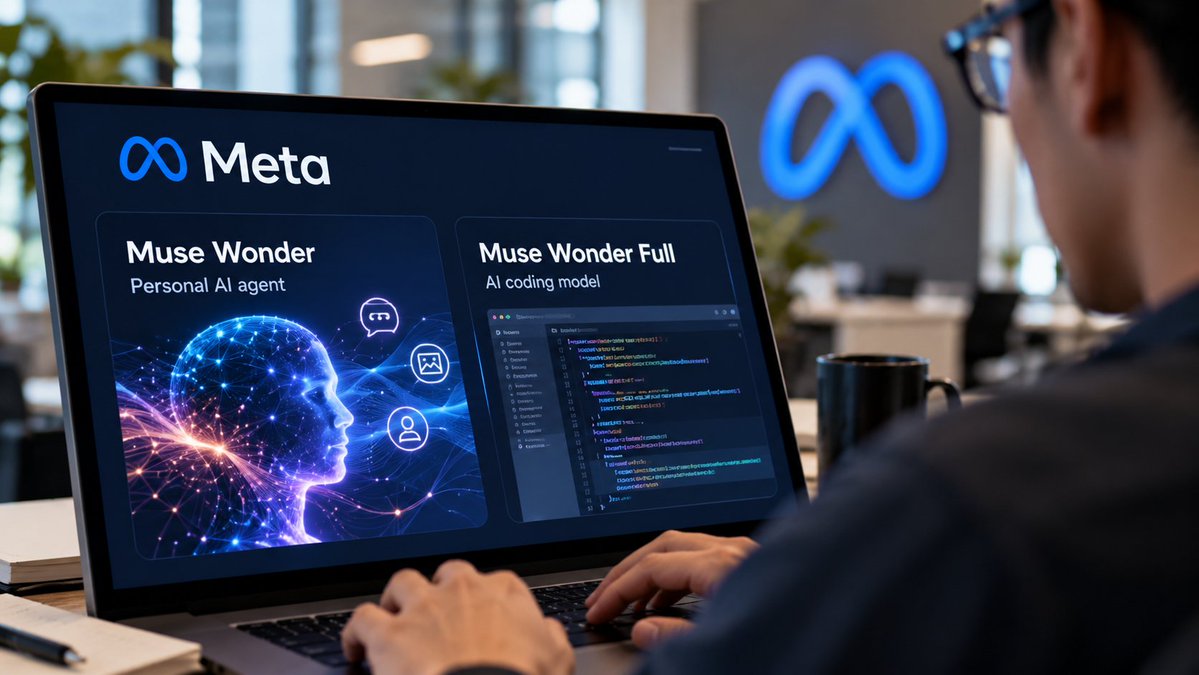 The_NewDispatch's tweet photo. Meta Launches Muse Wonder AI Models as It Expands Its AI Business
https://t.co/J4LtwouBnE
#AI #ArtificialIntelligence #MetaAI #MuseWonder #TechNews #GenerativeAI #AIModels #AIAgents #MarkZuckerberg #MuseCode #AIInnovation #MachineLearning #AICoding #BigTech #FutureOfAI https://t.co/jPrpwh9AAm