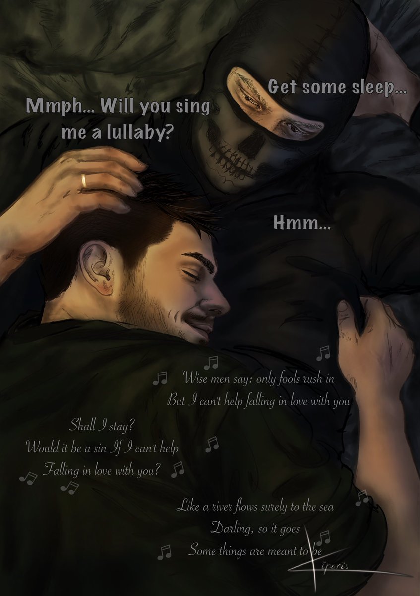 k_ipa_ris's tweet photo. They’re happy, and so am I.

#ghoap #ghost #soap #simonriley #johnmactavish #call_of_duty https://t.co/kYweyNsAf6