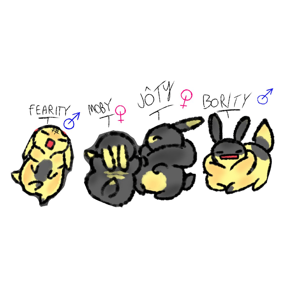 AnalicePer92448's tweet photo. //🇺🇲// A little more about Mob and Verity's children. (I did it out of laziness)

//🇪🇸// Un poco más sobre los hijos de Mob y Verity. (Lo hice por pereza)

#verityᵀᴹ #Thatmob #verityxmob #Rabbits #cute #art #minecraft https://t.co/hg0cDDNmxm
