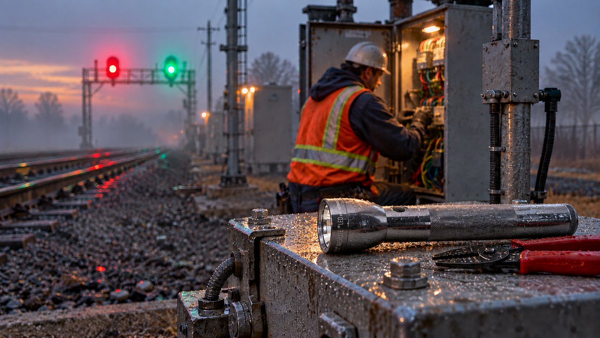 MAGLITE's tweet photo. Staying on track even when the fog rolls in.

Product: ML300L 3D LED Flashlight
Where to Buy: https://t.co/vzK2V7KRUC

#MagliteNation #Maglite #MagliteReady #MagliteSaysGo #SkilledTrades #KeepingAmericaMoving https://t.co/zOwwBPXdYh