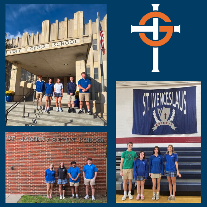 grosscatholic's tweet photo. Our Cougar Ambassadors visited Holy Cross, St. Wenceslaus, and St. James/Seton! πΎ
From House spirit and Dux Esto Academics to sports and theatre, our students did a fantastic job sharing what makes Gross Catholic feel like home. ππ§‘
#GrossCatholic #CougarPride https://t.co/PMCOAjP1qP