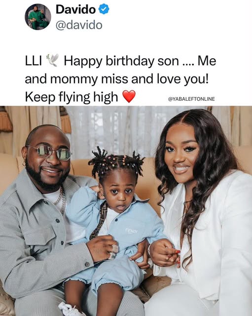 yabaleftonline's tweet photo. Davido celebrates his late son, Ifeanyi, on what would have been his 7th birthday. https://t.co/2xh9FkJQJM