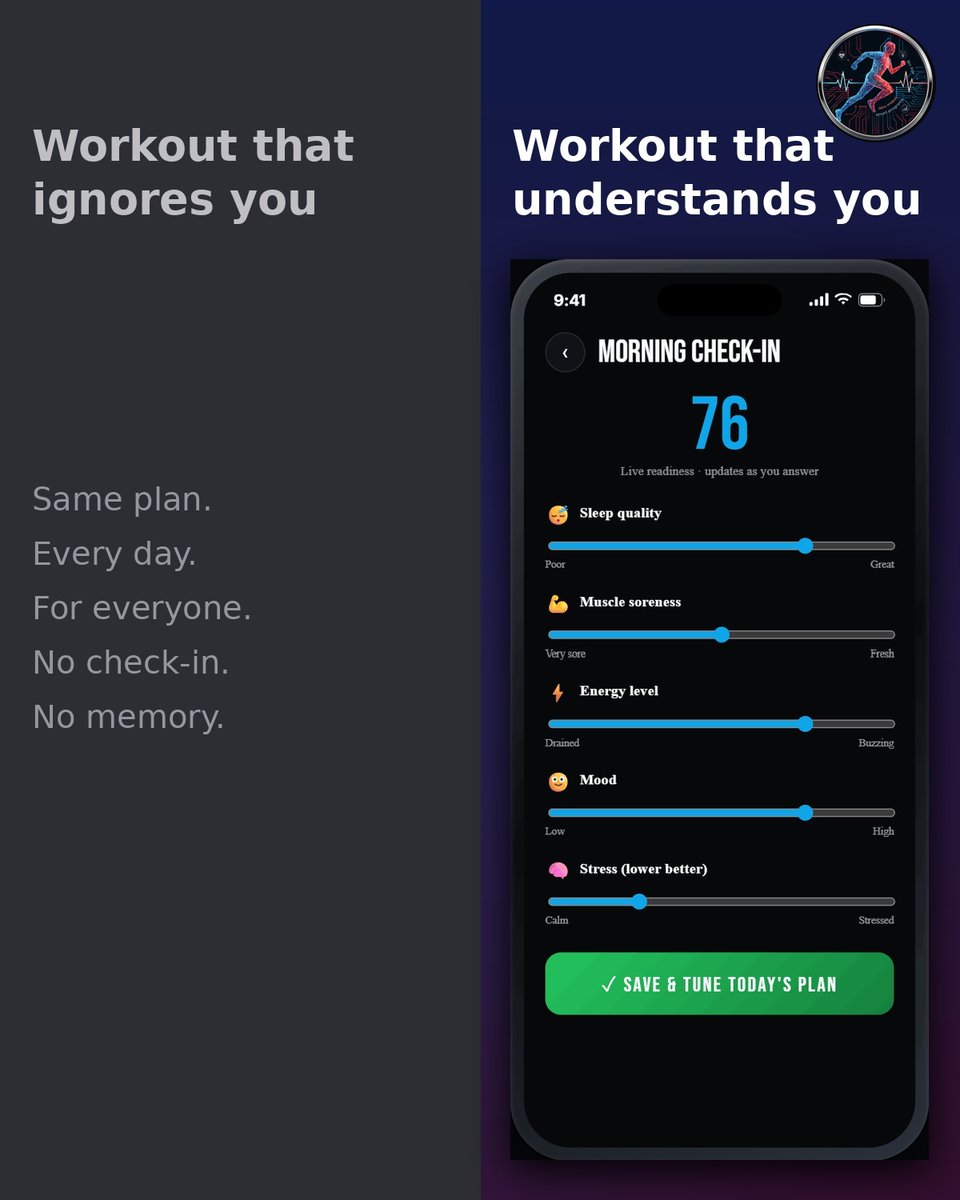 FitPlusAI's tweet photo. Generic fitness plans ignore what makes each body unique. FitPlus AI adapts to injuries, sleep, and goals in real time. Start with a 30-day free trial. Now available on App Store and Google Store
#FitnessForYou #SmartChoice #FitplusAI #DownloadNow https://t.co/WRxWH1nucB