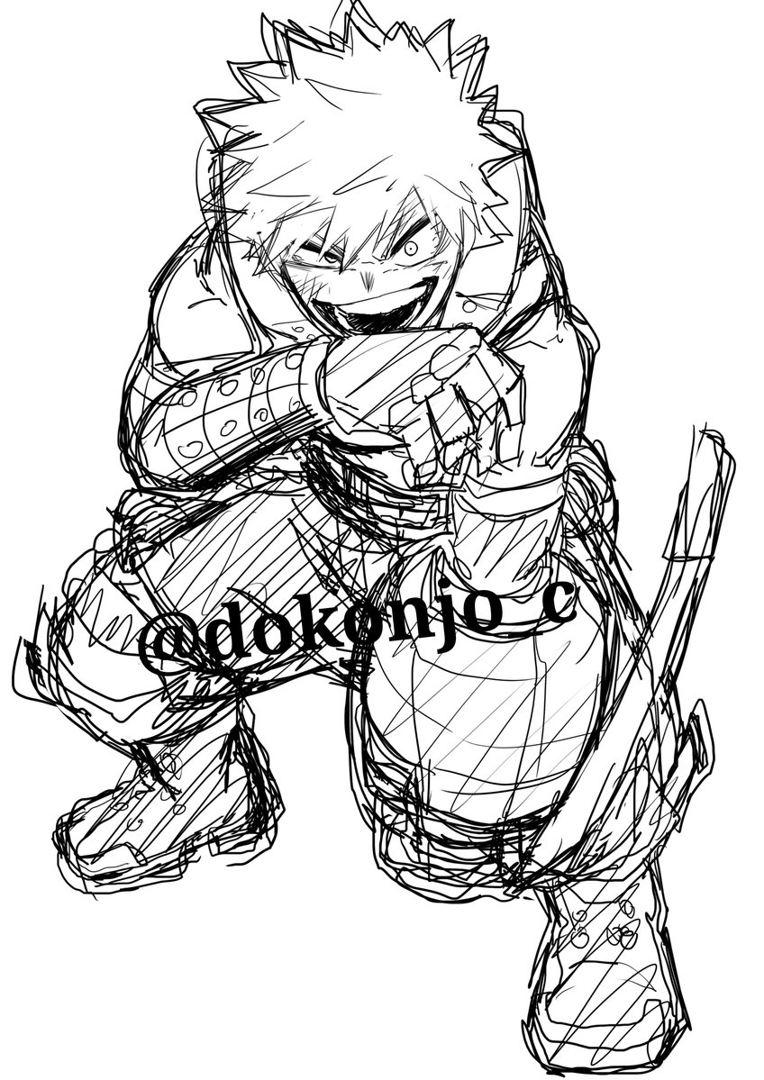 dokonjo_c's tweet photo. とりま4日も描いてなかったからリハビリに落書き😙
かっちゃんやっぱかっけぇ♥️ https://t.co/CdTaXUWmIF