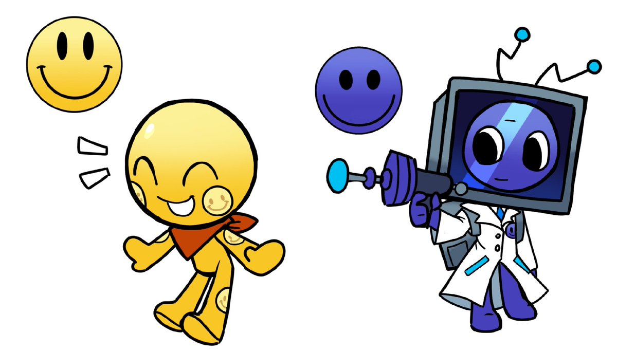 Hclip_CB3's tweet photo. Enfosi职业但是他们都是Toon（Dandy's World），主要参考Enfosi和Glagglepedia的种族原设，然后我懒得画扭曲 #enfosi #Glagglepedia #Giggler #Gazo #Gloober #Gembo #Cheerer #Gleeber #Glaaber https://t.co/Uo14ke3FNs