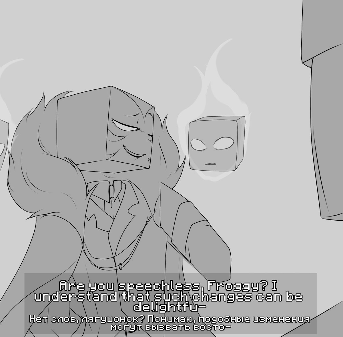 Slavka_yey's tweet photo. "Promotion" Continuation🫦

Someone had to and I took on that burden✊️

#frox #froggydude #grox #minecraftㅤ https://t.co/0PwO4ZuydJ