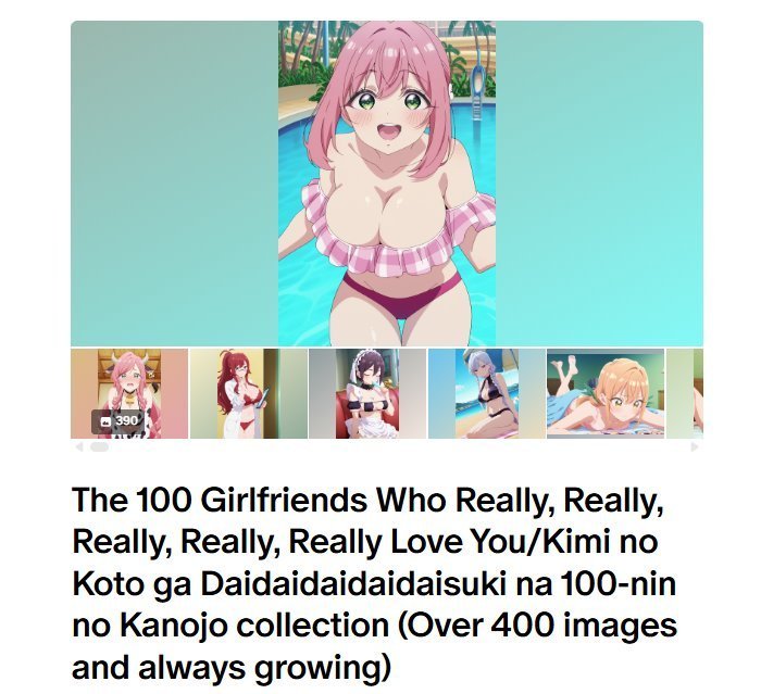 DailyKanojo74's tweet photo. You can find our complete The 100 Girlfriends Who Really, Really, Really, Really, Really Love You/Kimi no Koto ga Daidaidaidaidaisuki na 100-nin no Kanojo collection (Over 400 images and always growing) at: https://t.co/ISJp0K4qNK… https://t.co/nFEtLG8Ti3