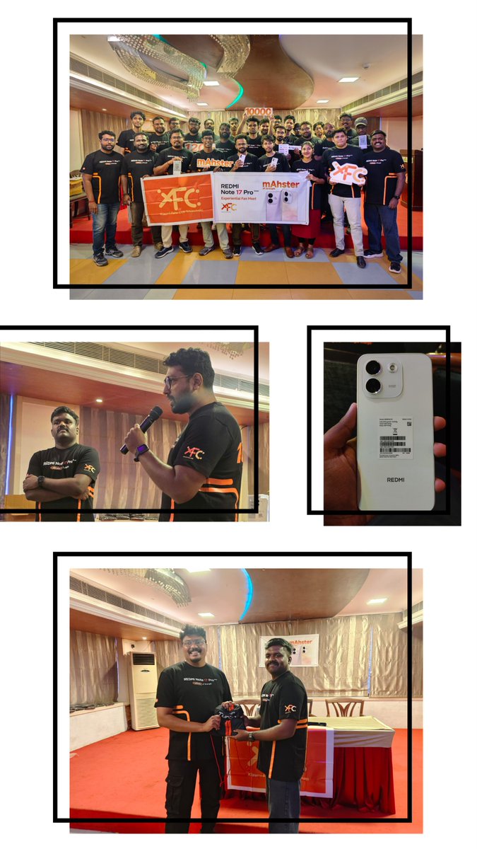 RajuAllen's tweet photo. First XFC meet, and what a vibe! ๐ฅ Loved exploring the REDMI Note 17 Pro Series and meeting fellow Xiaomi fans. Loved meeting everyone and being part of such a welcoming community! โค๏ธ๐ซ
#XiaomiFansClub #REDMINote17ProSeries #XFCTrivandrum https://t.co/jrNMMxVeM0