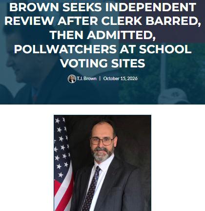 GuntherEagleman's tweet photo. Cook County put voting booths inside high schools, let teenagers run them, and then tried to keep Republican poll watchers out.

I'm not spinning this. Cook County GOP Deputy Chair T.J. Brown says the clerk's office told Republicans on Oct. 14 that their poll watchers could not go inside the school sites. The office flipped only after the Illinois GOP's lawyer called.

By the time Republicans got the full school list, some sites had already finished voting with no GOP watchers in the building.

Only students and staff could vote at these sites. Student election judges checked people in and handled the ballots.

Now the part that stinks. District 214 is in the program while its neighbors are not, and District 214 has a $295 million bond referendum on the Nov. 3 ballot.

The corporate press covered this as a feel-good "Teen Takeover for Democracy." Not one of them asked why observers got the door slammed in their face.

Election law doesn't stop at the school door. Open it up or shut it down.