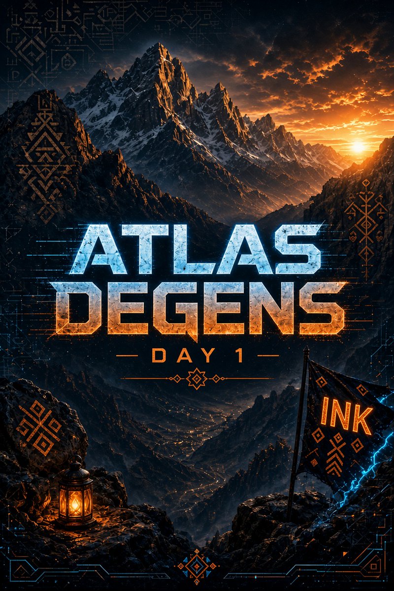ATLASDegens's tweet photo. ATLAS Degens.
Day 1.
Let’s go. @inkonchain https://t.co/UacutG2JGG