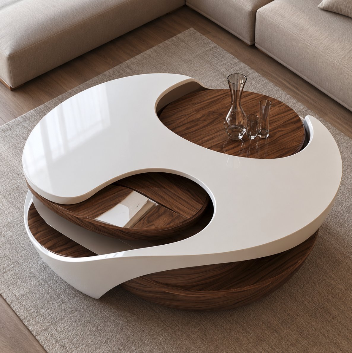HOUSEPORN___'s tweet photo. this coffee table has a spiritual aura and i can’t explain it https://t.co/N2JbQdQpx4