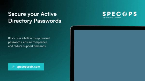 4sysops's tweet photo. Secure your Active Directory passwords with Specops Password Policy https://t.co/h14rbXzxo3 https://t.co/y27zUGCKJ4