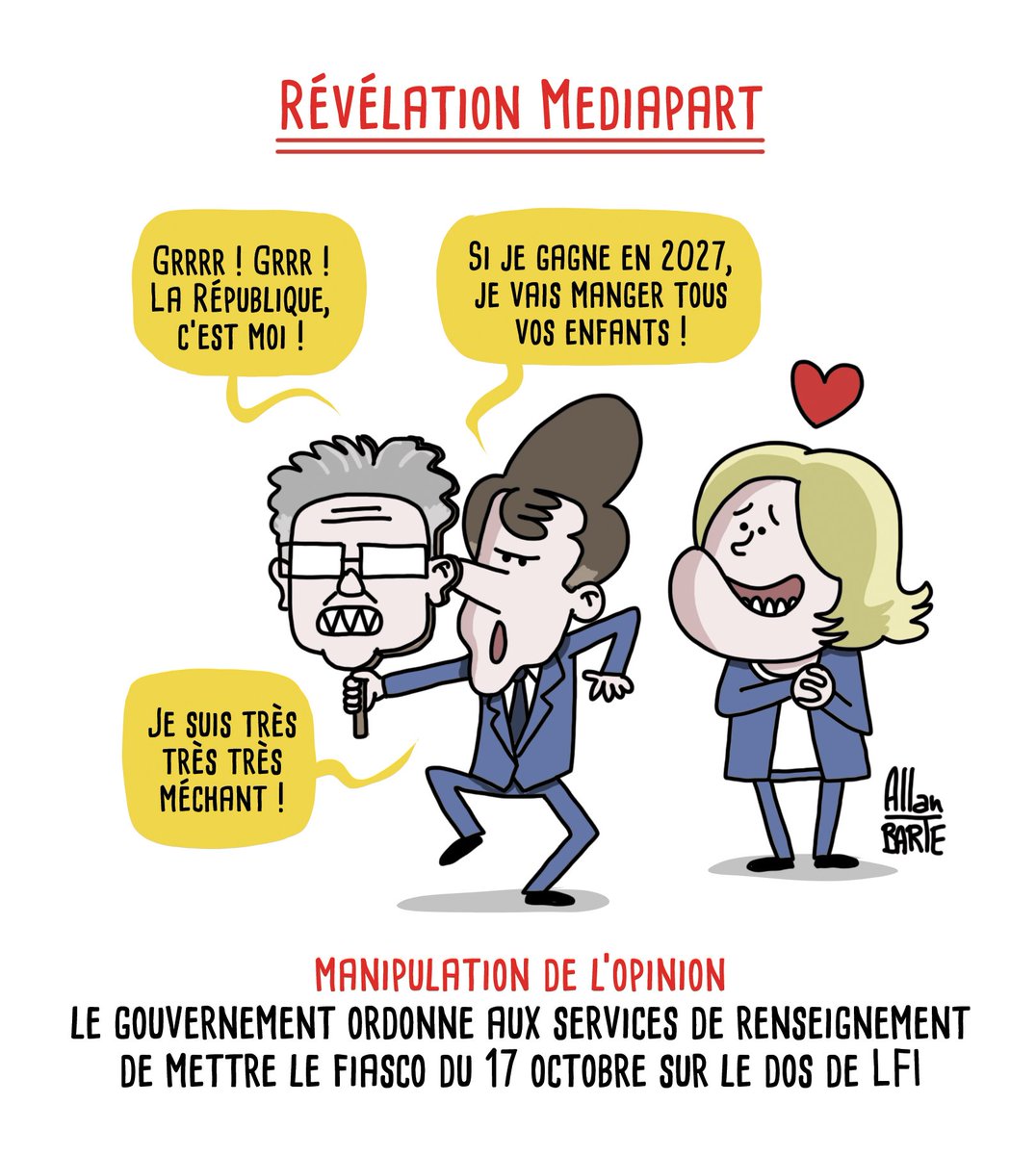 AllanBARTE's tweet photo. Dans une démocratie fonctionnelle, ce serait un scandale d'État. En France, la plupart des gens n'en entendront jamais parler.

Pour soutenir la lutte dessinée, engagée et indépendante :
▶️ https://t.co/0masgFkbV8
▶️ https://t.co/v6NlQeP3ew https://t.co/HkPmD9PMpm