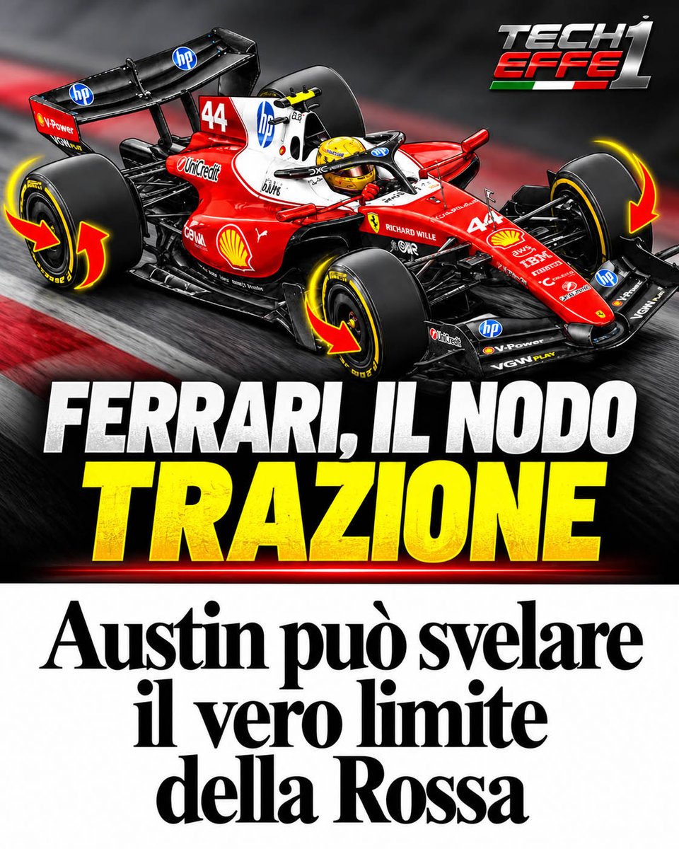 Graftechweb's tweet photo. 🏎️ Ferrari, il nodo è la trazione!

Gli aggiornamenti di Austin basteranno a migliorare il comportamento della Rossa in uscita di curva? Il nuovo fondo sarà decisivo per ritrovare competitività?

🔎 L’analisi su https://t.co/iMtH3430Pm 👇
https://t.co/6EimADGGt0
#F1 #Ferrari https://t.co/n0NOYmnuT0
