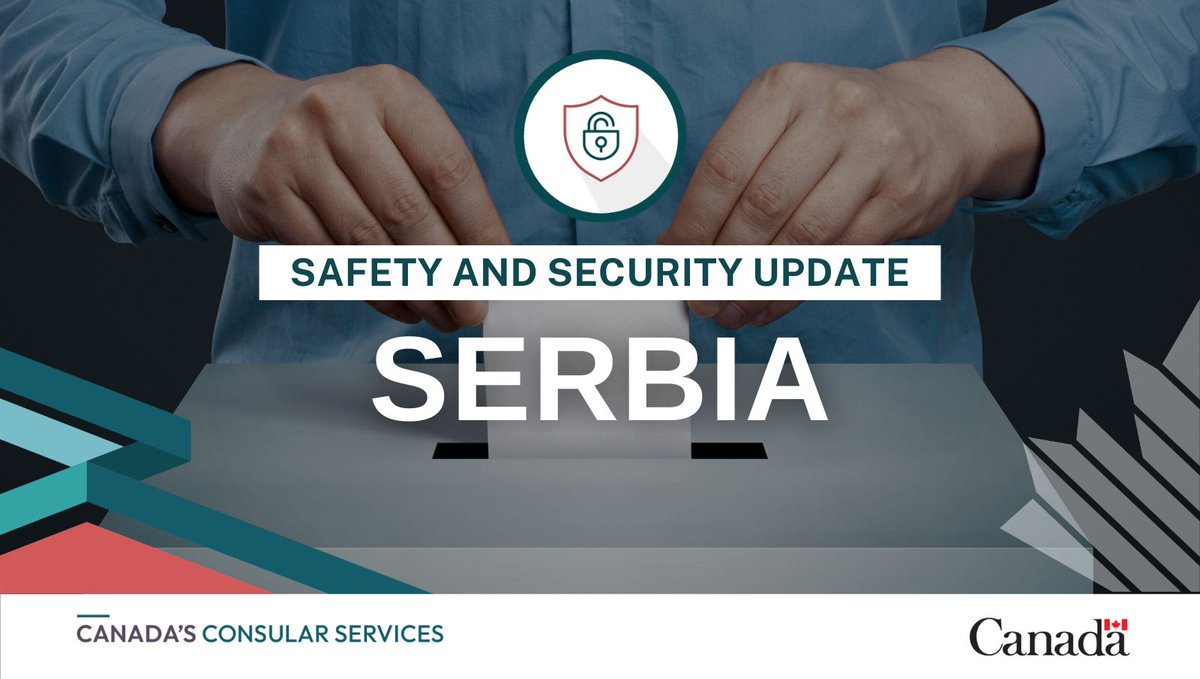 TravelGoC's tweet photo. Parliamentary elections are scheduled for October 25 in #Serbia. Demonstrations could occur before, during and after elections. Avoid demonstrations and follow the instructions of local authorities. For more information: 
https://t.co/dg6Akw7olu https://t.co/I8lRUMTFgZ