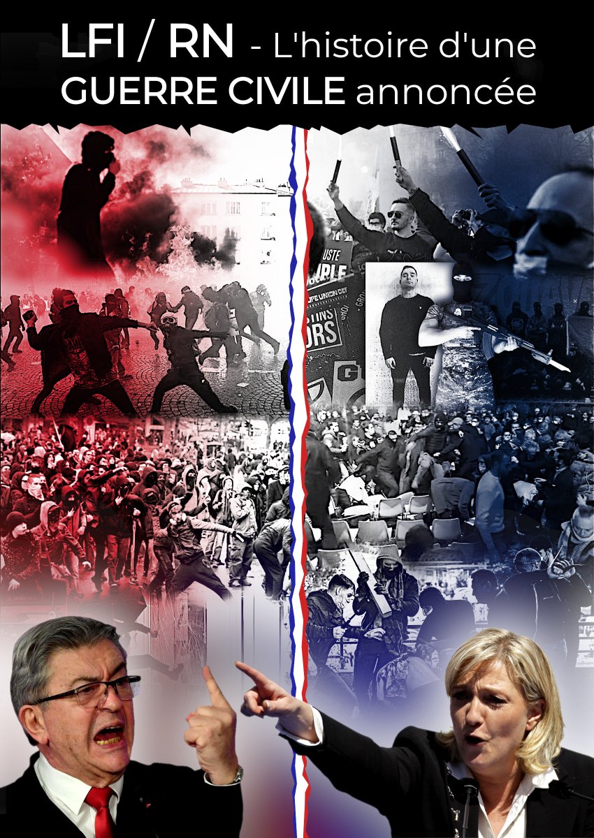 Magnetite38's tweet photo. Avec la @FranceInsoumise @RNational_off et @Reconquete_off, notre nation court droit à la guerre civile !  RÉVEILLEZ-VOUS !! ⚠️
#NiRNniLFI 🇨🇵 https://t.co/9Lf4jgj8H5