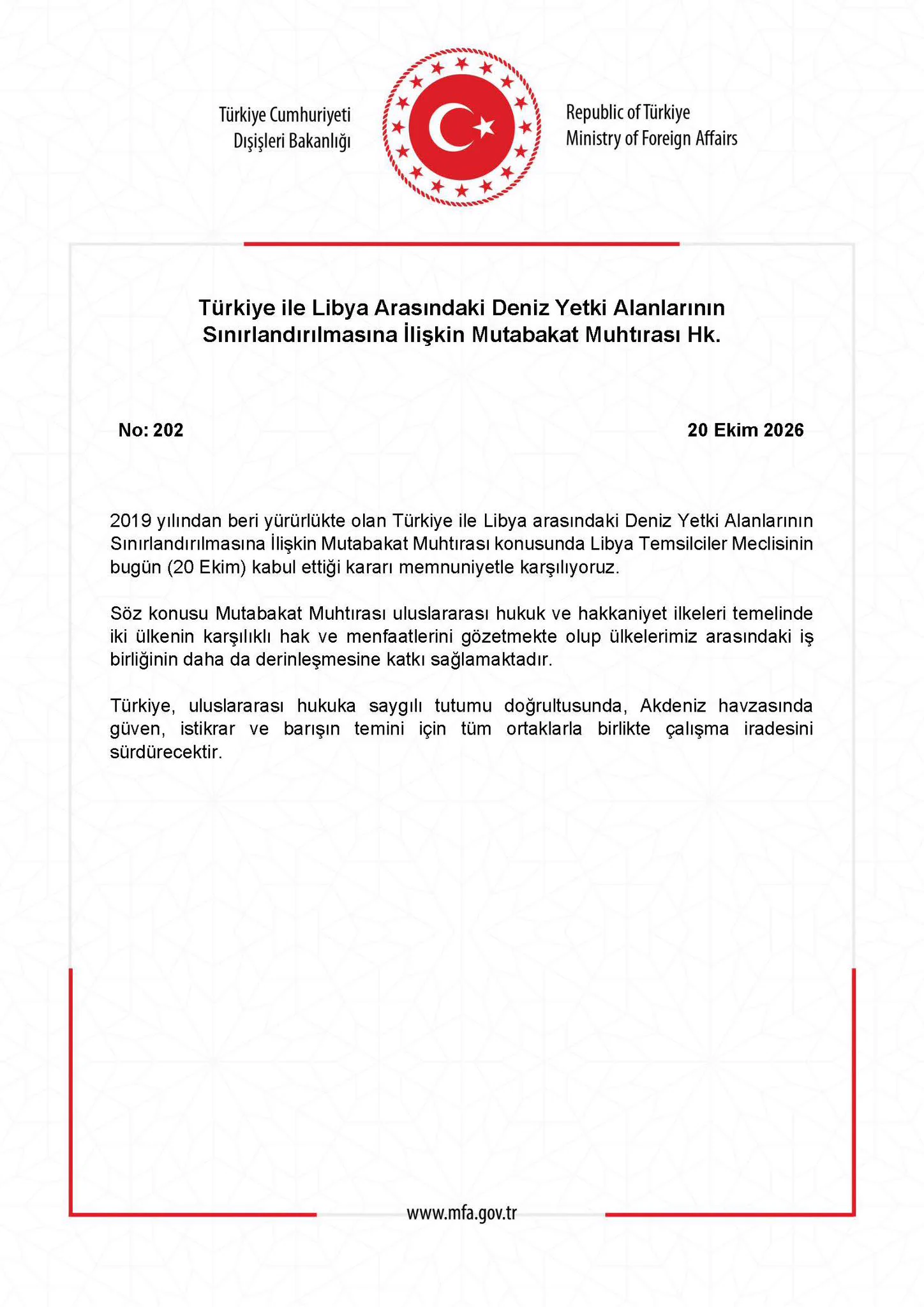 Libya Ratifies 2019 Maritime Deal with Turkey, Drawing EU...