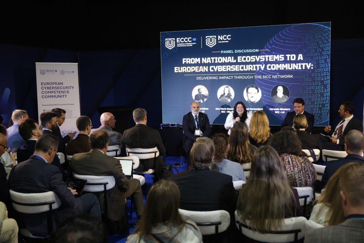 NCCRomania's tweet photo. NCC-RO a sprijinit prima ediție European Cybersecurity Community Day la #BCC2026: peste 100 de participanți, dialog între NCC-uri și noi oportunități de colaborare.

Mulțumim #ECCC și tuturor NCC-urilor partenere pentru implicare!

#NCCRO #CyberCommunityDay https://t.co/5Wfx5goXkY