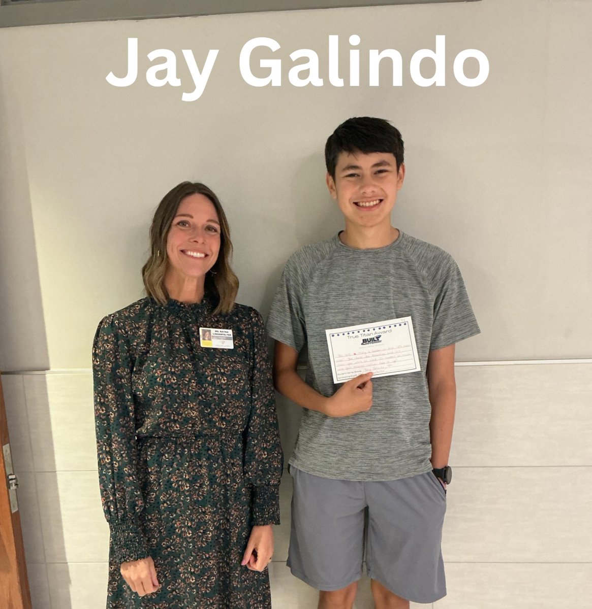 PLSHSTitans's tweet photo. Congratulations to our Titans of the Week! These students have gone above and beyond to display the Titan Way (Respect, Ownership, Safety) in some capacity while walking the halls of PLSHS. Great work, Titans!

9-Jay Galindo
10-Saylor Brockman
11-Caroline Reimer
12-Leah Rathke https://t.co/KkGhQlONXc