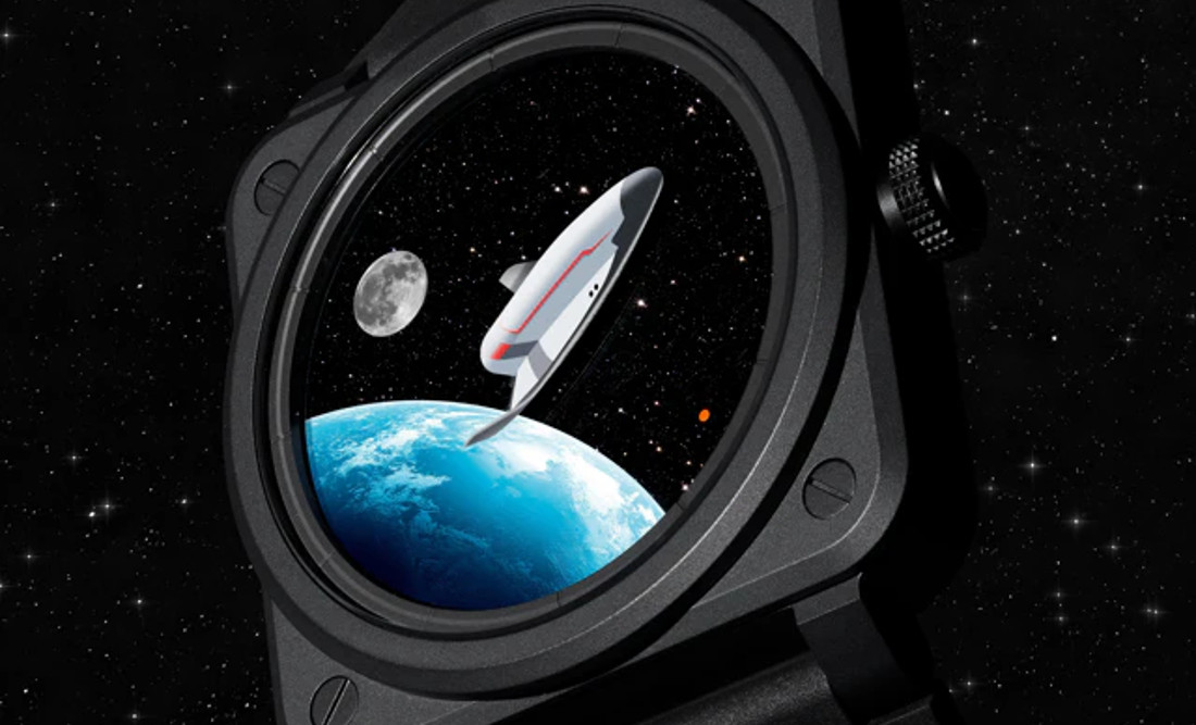 MrStateless's tweet photo. The Bell & Ross BR-03 Space Mission replaces conventional hands with a spacecraft for the minutes and the Moon for the hours. A 41mm black ceramic case, aventurine starfield and automatic movement.
Full article at https://t.co/YUNGFRogKN.
#BellAndRoss #BR03 #SpaceMission https://t.co/sEIHyLrmv0