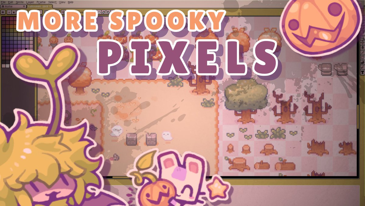 Cup_Nooble_'s tweet photo. Doing some more pixel art on stream in some 10 min 🎃🌱✨ https://t.co/a9UM2J7BO2