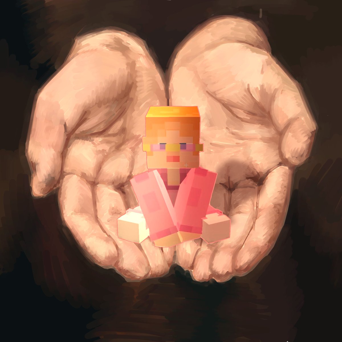 kokijgg's tweet photo. hold her gently .. Ok ? ... Pet her or something ... #katieb #qsmp2fanart https://t.co/gE1jSCl1c0