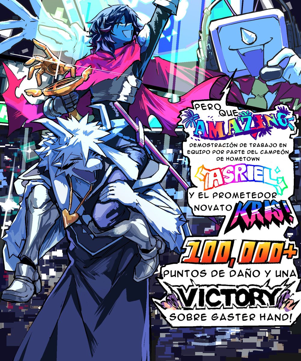 Enzotradus's tweet photo. #deltaruneㅤㅤㅤ 
Traducción al español hecha por mí. 
    "Roaring Hyperdeath CAPÍTULO 1"
       (1/4 - 30)
Autor original: @Heartbreak_Juan https://t.co/e6Q6LRsX2Z