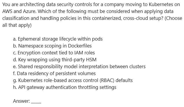 Adam_ITProTV's tweet photo. Welcome to the #cissp 'Q of the D' !!!!
Question 1887 / Day 1887 - DOMAIN - Asset Security: (correct answer to be provided tomorrow) Show how smart you are &amp; post your answers #cisspsuccess #isc2 #themoreyouknow https://t.co/0Vbrjyn3OP