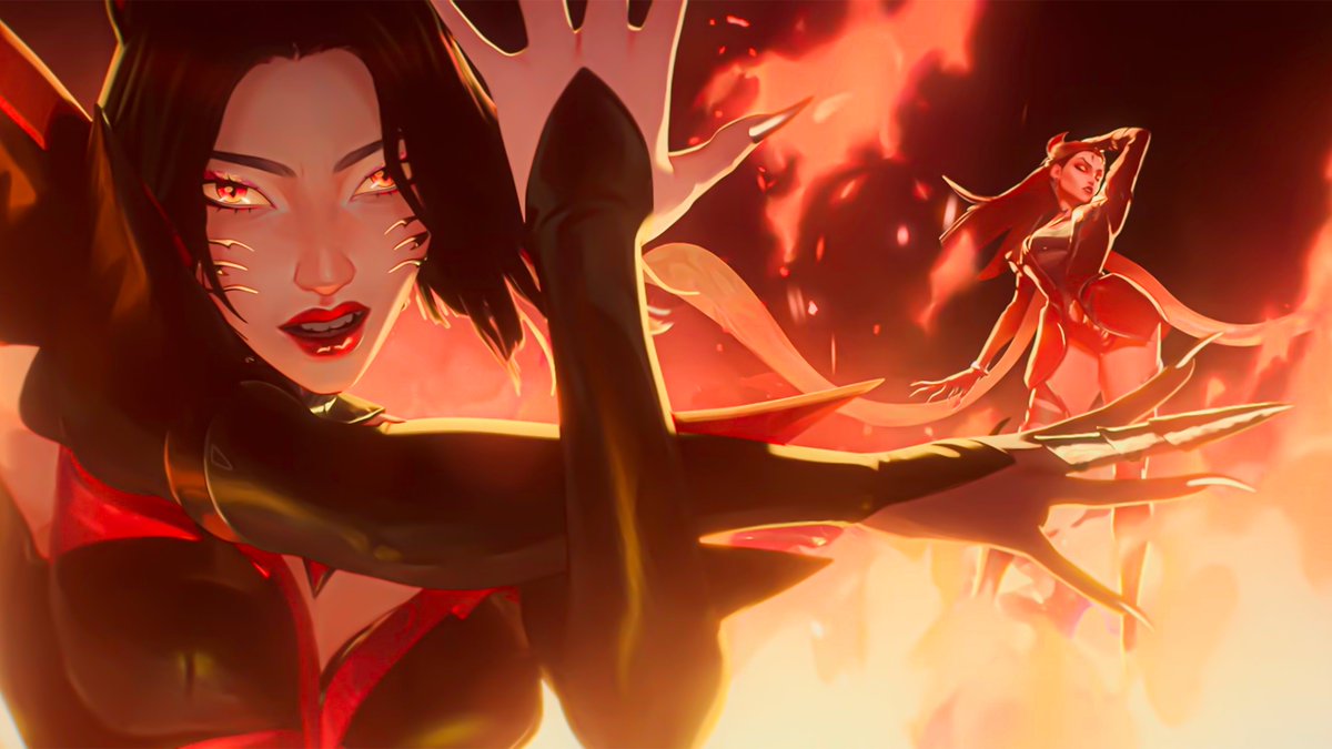 lozzopp's tweet photo. 🔥 KDA WALLPAPER 4K 📷#KDA #FIRESTARTER   Ahri - Evelynn - Akali - Kai´sa #kdafirestarter https://t.co/UNtgVItgg1