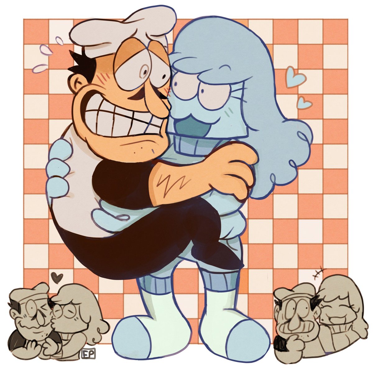 HavesomePotat0's tweet photo. C0m for @/_faceache ! Cuties~☆ #pizzatower 🖤🩵 https://t.co/uSxbsMAFaZ