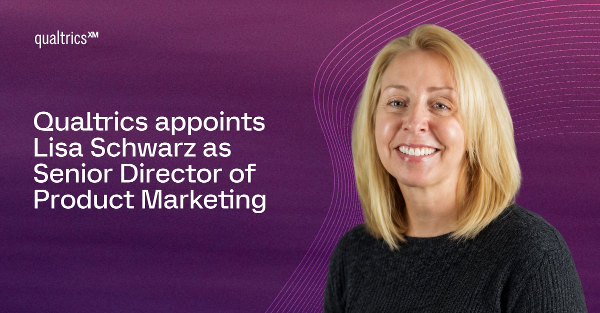 Jasonmaynard's tweet photo. I'd like to give a big welcome to our new product marketing leader, Lisa Schwarz.

Lisa brings a remarkable track record of scaling product marketing and bringing complex technology solutions to life. Most recently, she led product marketing for cloud business solutions, ensuring product positioning, value propositions, and go-to-market strategies resonated deeply with customers and market needs. 

As we continue to innovate and expand the XM platform, Lisa’s strategic vision and deep expertise in messaging and go-to-market execution will be instrumental in driving our next chapter of growth

Welcome to the @Qualtrics team, Lisa.