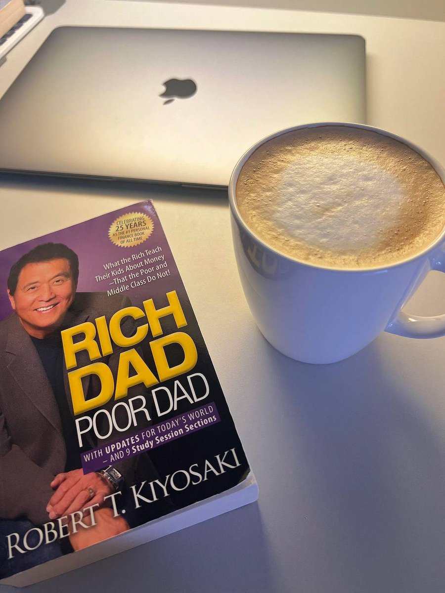 fdkngjf's tweet photo. Brew coffee at home and read Rich Dad Poor Dad https://t.co/h4o5ydQSyl