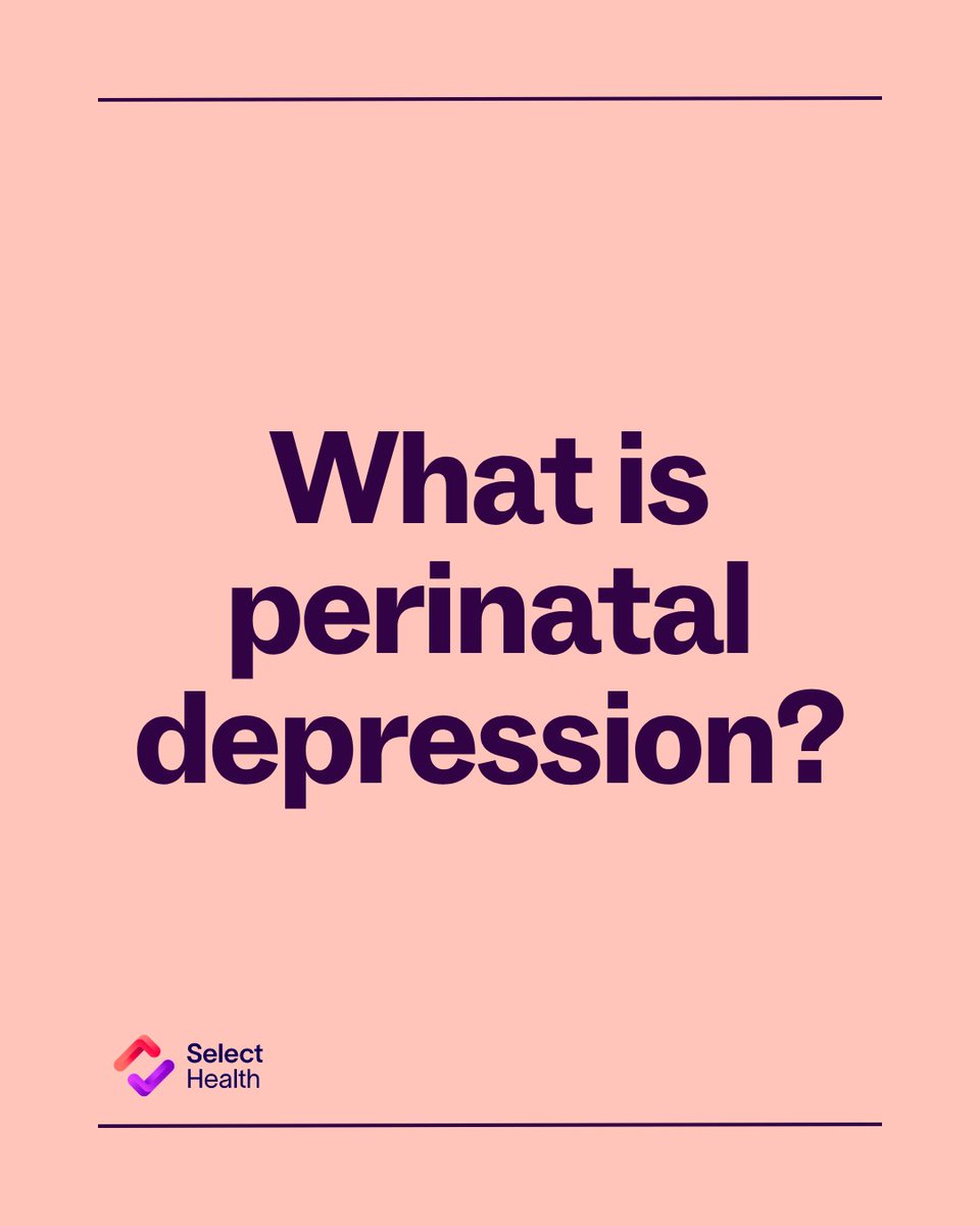 SelectHealth's tweet photo. Perinatal depression can happen during pregnancy or after having a baby. Symptoms can include sadness, anxiety, fatigue, trouble sleeping, and more. 

Learn about the signs and when to talk with your medical provider: https://t.co/MkMgwHWDd2 https://t.co/9Rtht3BFXs