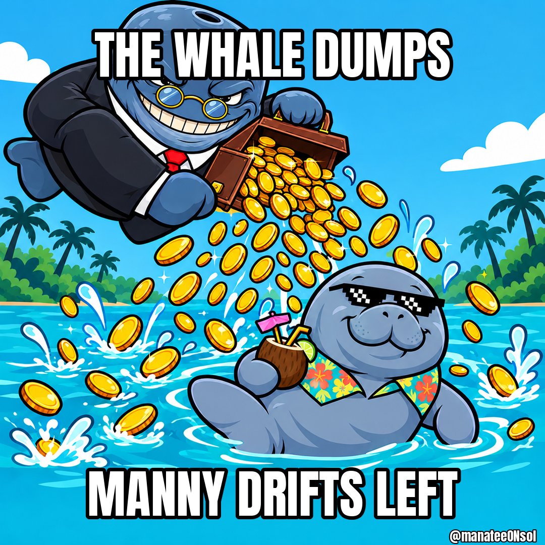 ManateeONsol's tweet photo. The whale dumps. 

Manny drifts left. 

Dodge the gold, keep the hearts. 

Free tee for top score!

https://t.co/tRacOzbGV8 https://t.co/4qvVq5sBWz