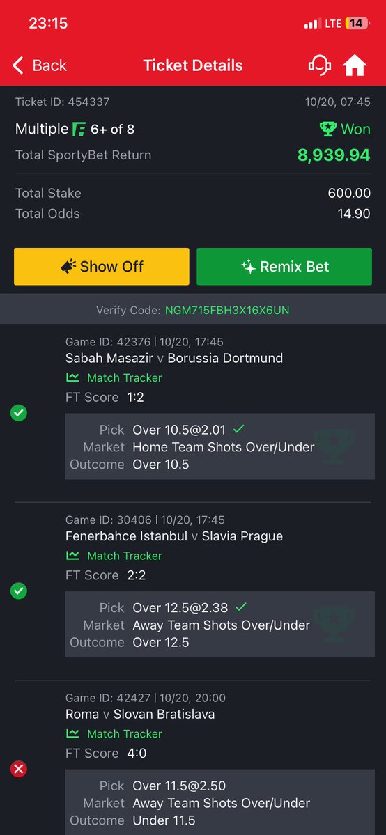 dera641's tweet photo. @VecthorTips I won 🔋🥇 thank you 🙏 vecthor tips https://t.co/IMYKKiLmL4
